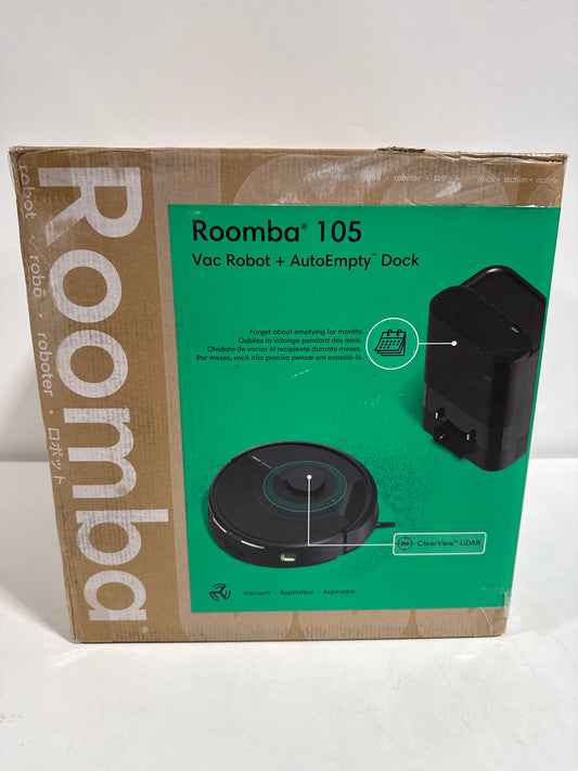 IRobot - Roomba 105 Vacuum + AutoEmpty Dock