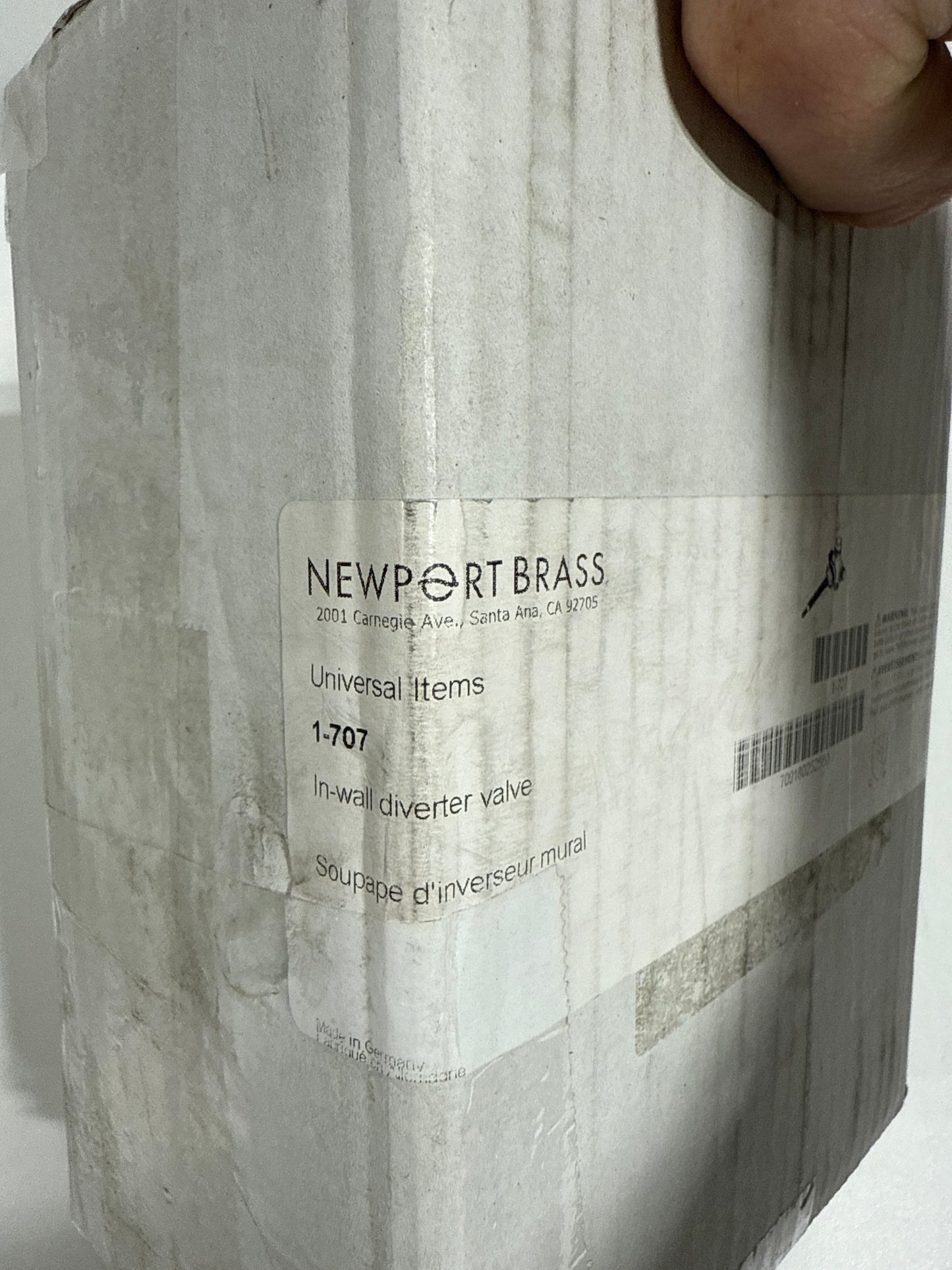 Newport Brass 1-707 Diverter Valve Only Valves Rough in Valves Shower Diverter Valves