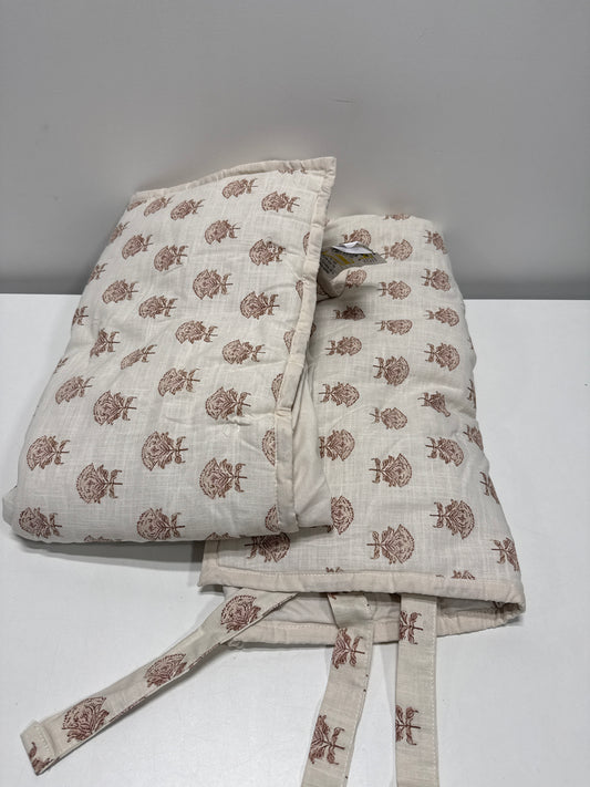 2 x King Lofty Cotton Slub Woodblock Print Floral Quilt Sham White/Mauve โ Thresholdโข Designed with Studio McGee: Luxurious King-Size Bedding