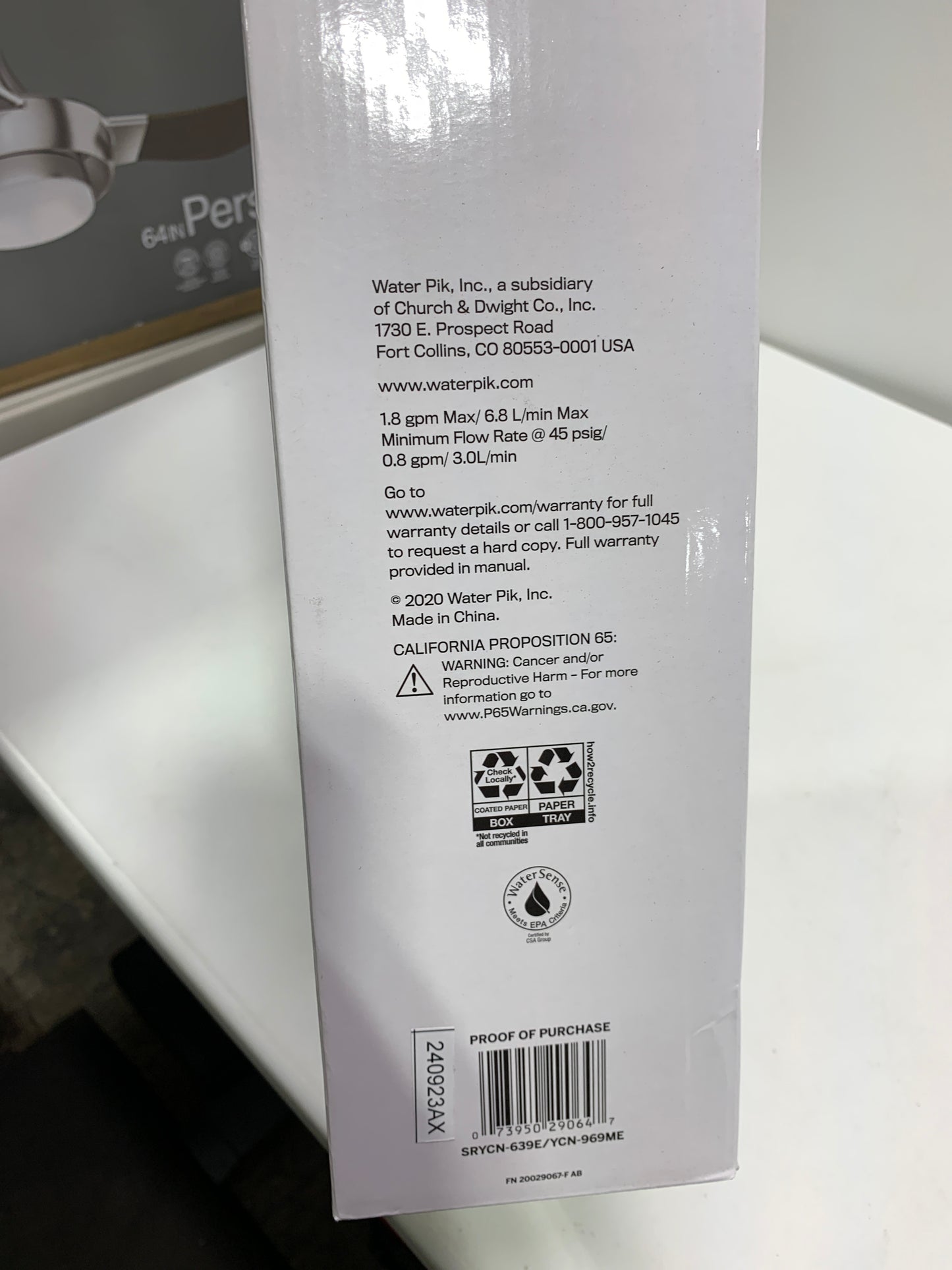 Waterpik Slide Rail Adjustable Height Dual Shower Head in Brushed Nickel with PowerPulse Therapeutic Massage Spray Works Great With Shower Chairs, SRYCN-639E-YCN-969ME