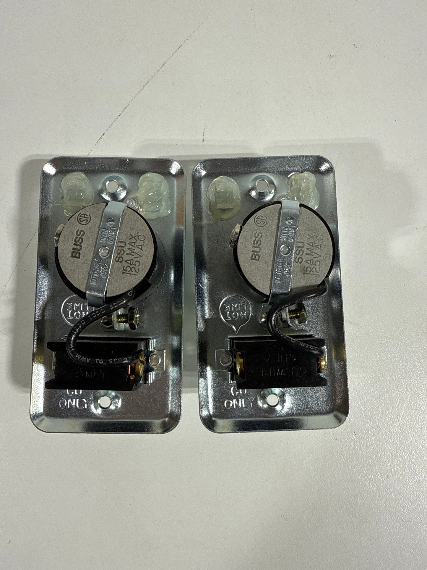 2 Cooper Bussmann SSU Series 2-1/4 in. Fuse Box Cover with Switch