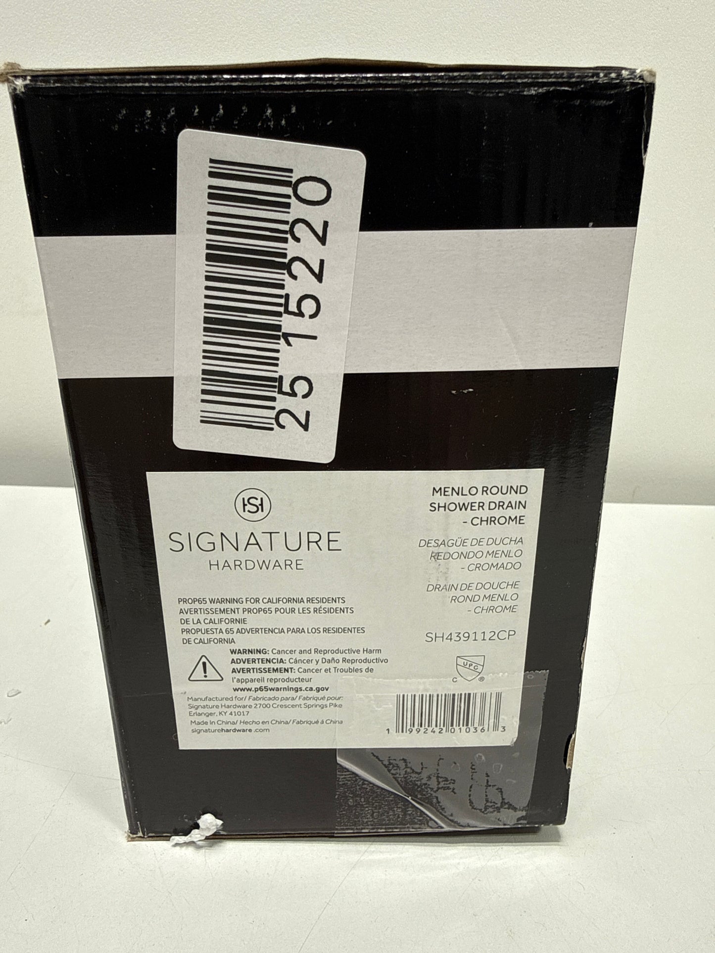 Signature Hardware 955227 FundamentALL 4-1/2" Round Shower Drain Chrome Showers Shower Drains Standard Drains