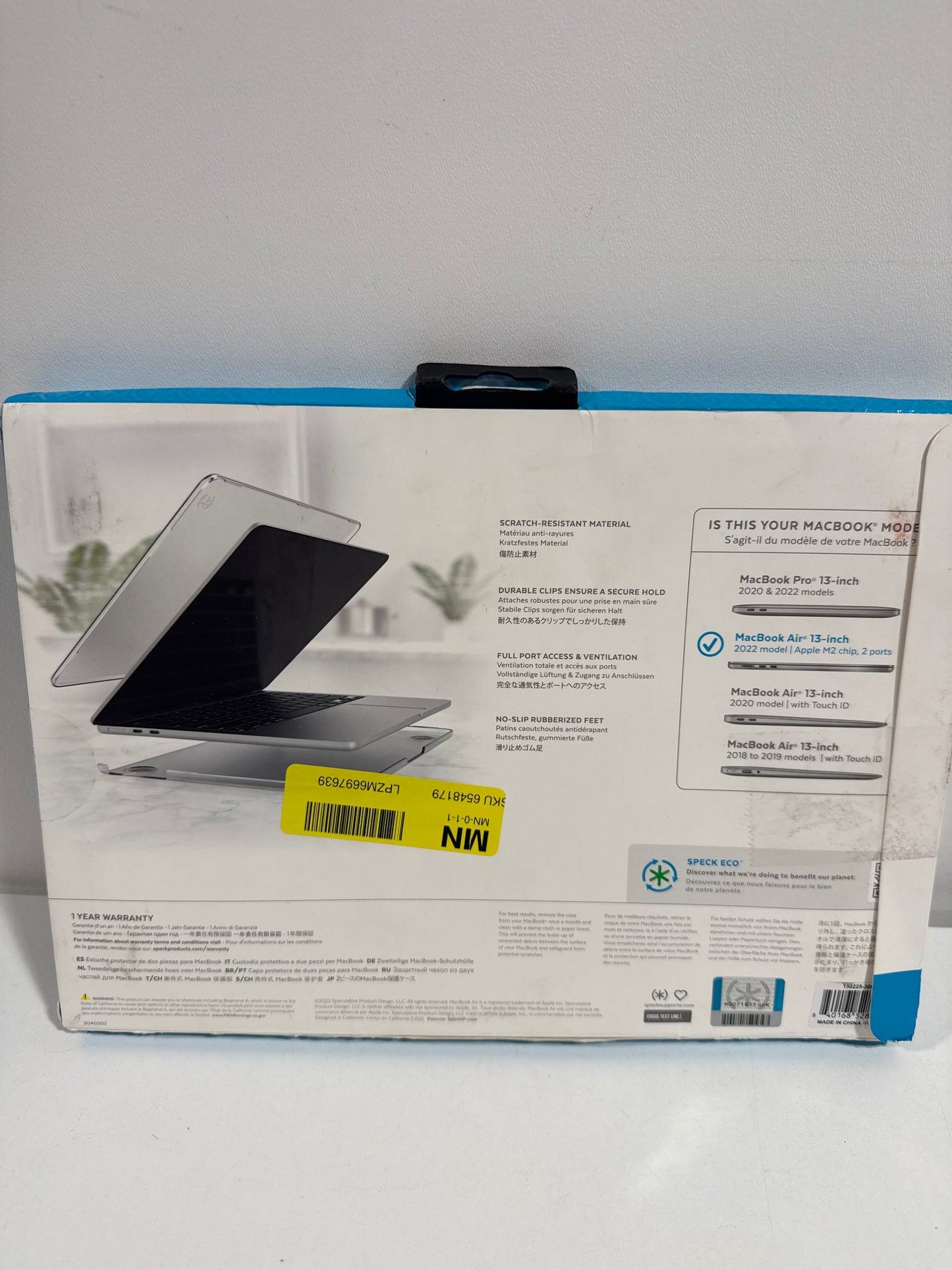 SmartShell Apple MacBook Air 13-inch M2/M3/M4 (2022-2025) Cases - Obsidian