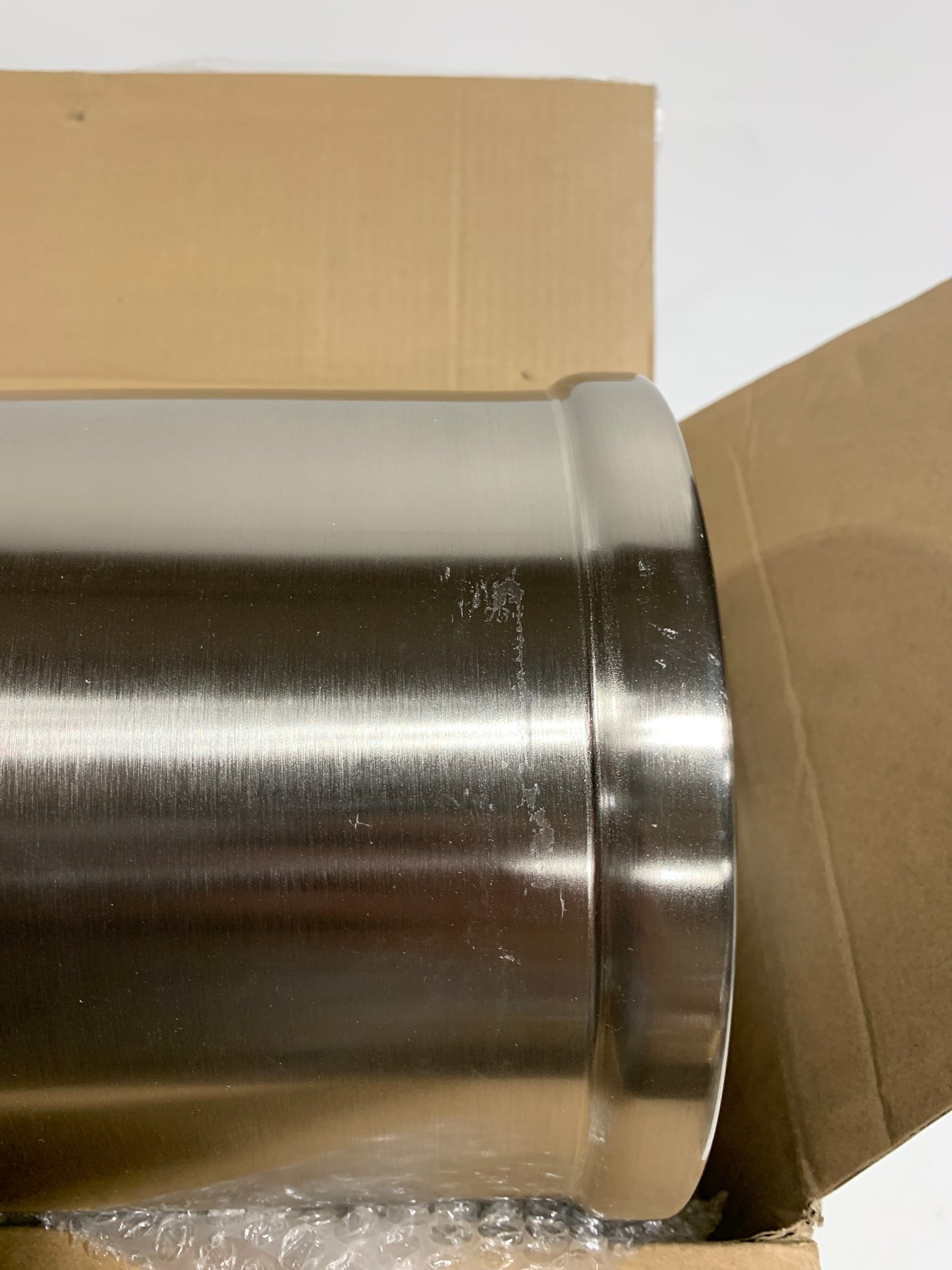 See Desc Grantway 48 in. Indoor/Covered Outdoor Brushed Nickel Low Profile Ceiling Fan Without Light