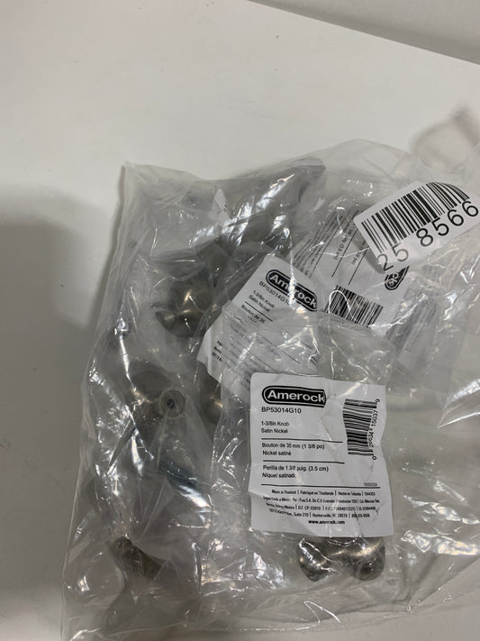 10 x Amerock BP53014 Vaile 1-3/8 Inch Oval Cabinet Knob Satin Nickel Cabinet Hardware Knobs Oval