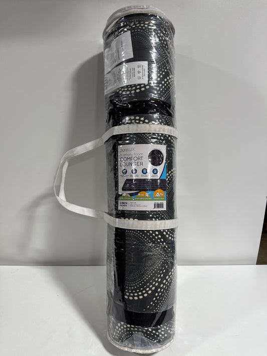 PureLux 2” Memory Foam Rollout Lounger, Assorted Designs