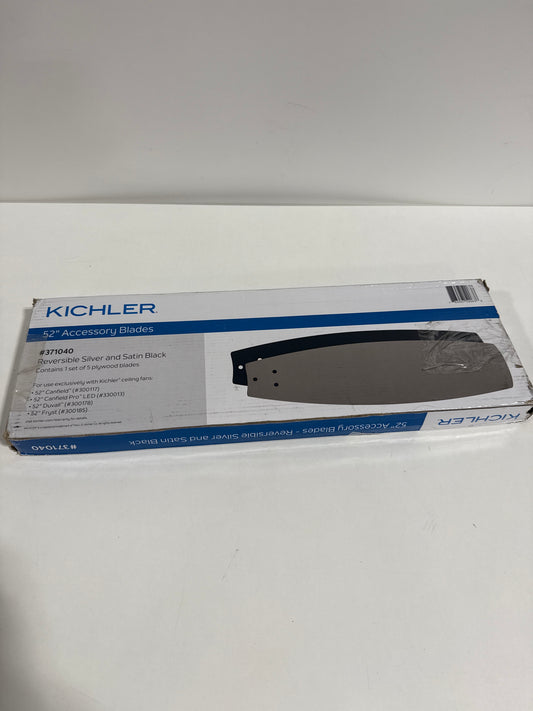 Kichler 371040 Canfield Set of (5) 21" Reversible Blades Black