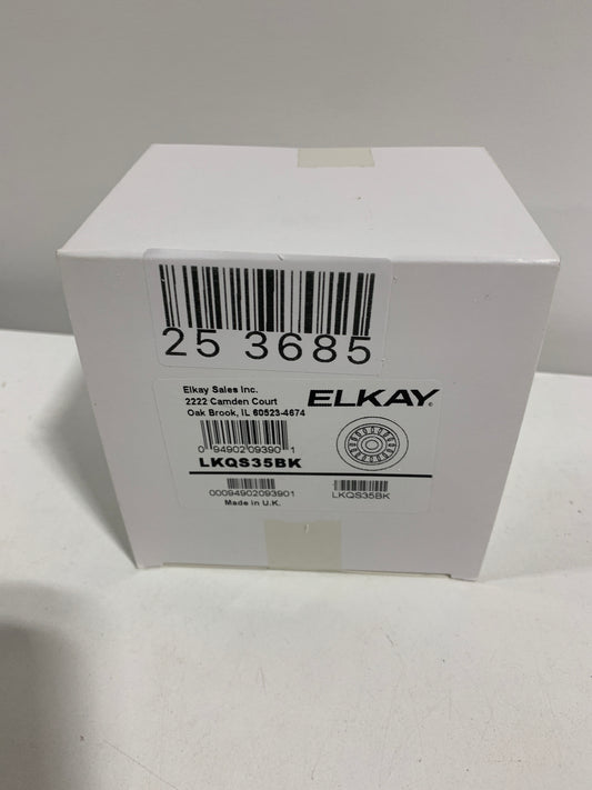 Elkay Polymer Drain Fitting for 3-1/2 in. Sink Drain Opening in Black