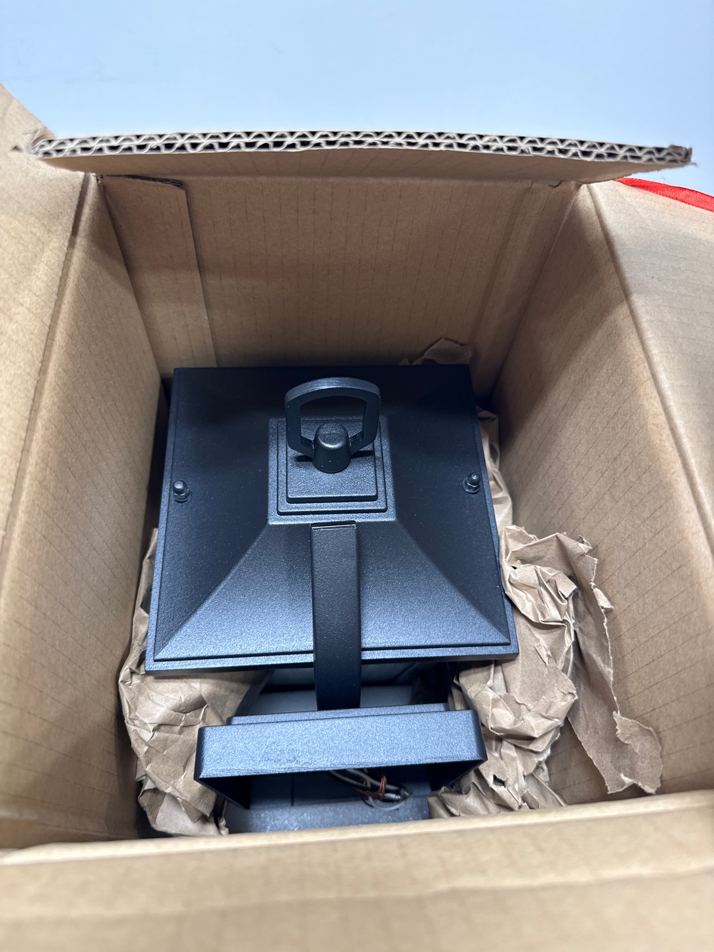 Modern Coastal Matte Black Outdoor Sconce 1-Light Wall Mount Lantern with Clear Glass for Patio Porch Entry