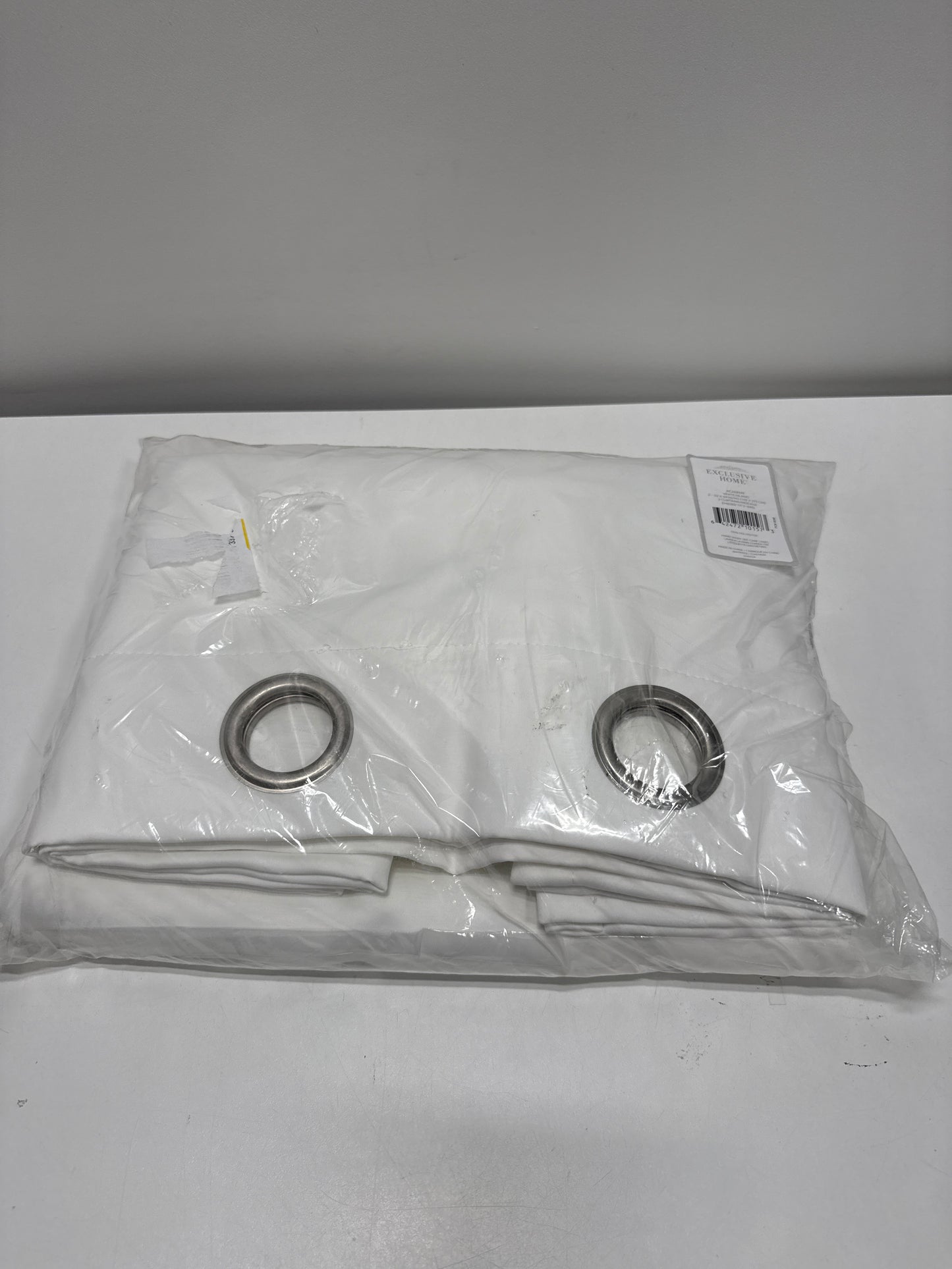 Exclusive Home Curtains Academy Total Blackout Grommet Top Curtain Panel Pair 52 X 84 White