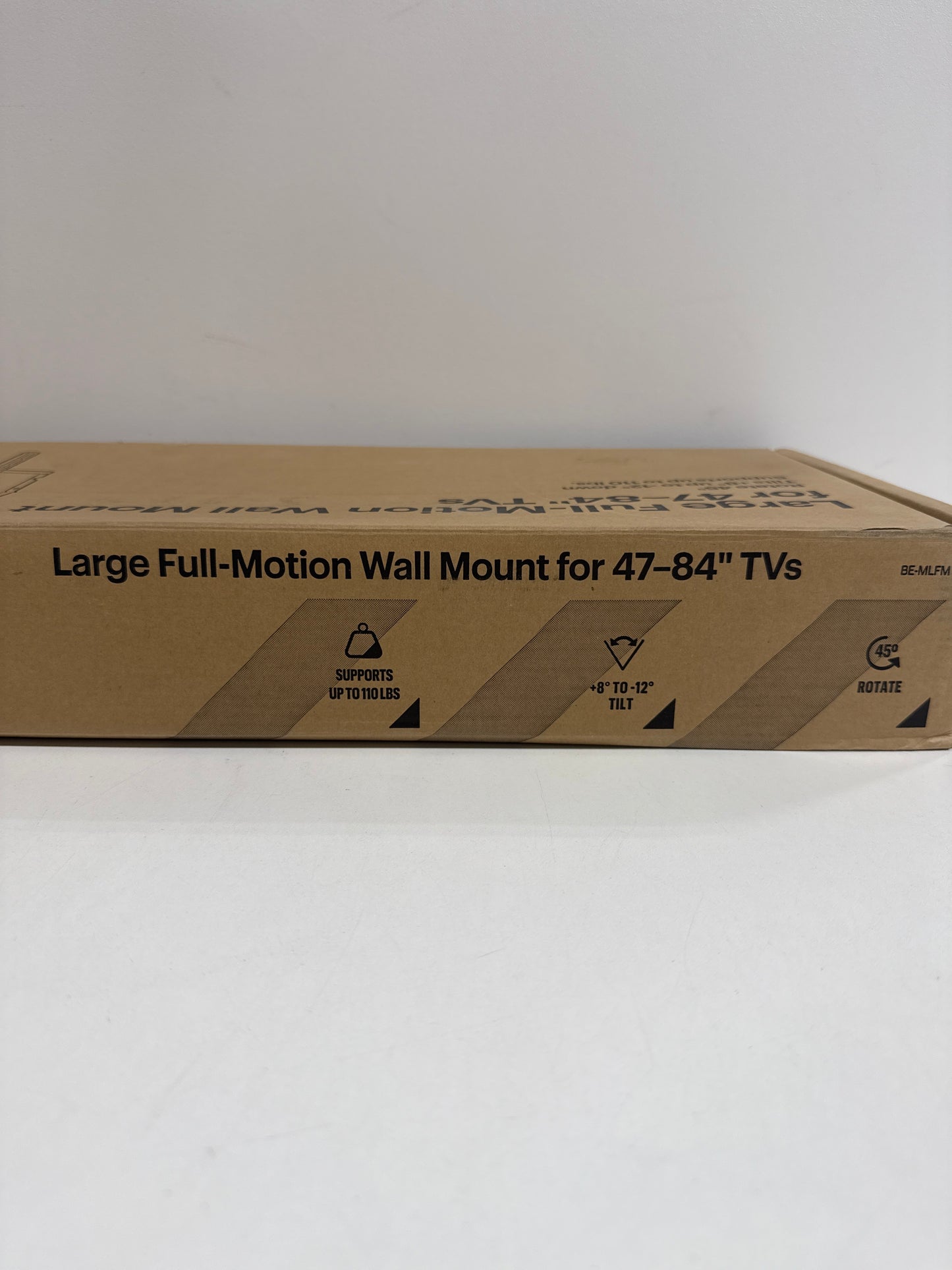 Best Buy Essentials - Full Motion TV Wall Mount for 47–84" TVs - Black