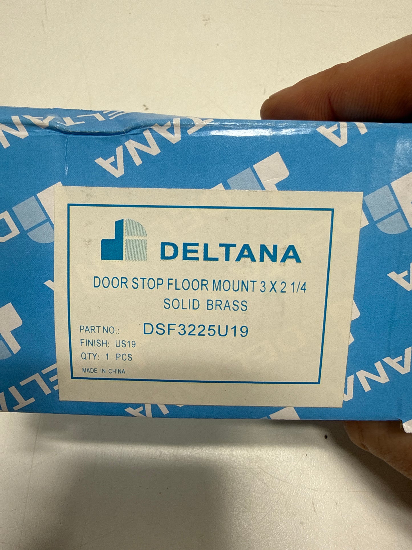 Deltana DSF3225 Solid Brass Heavy Duty Floor Mount Door Stop Door Bumper Black - *Tools Hardware & Misc
