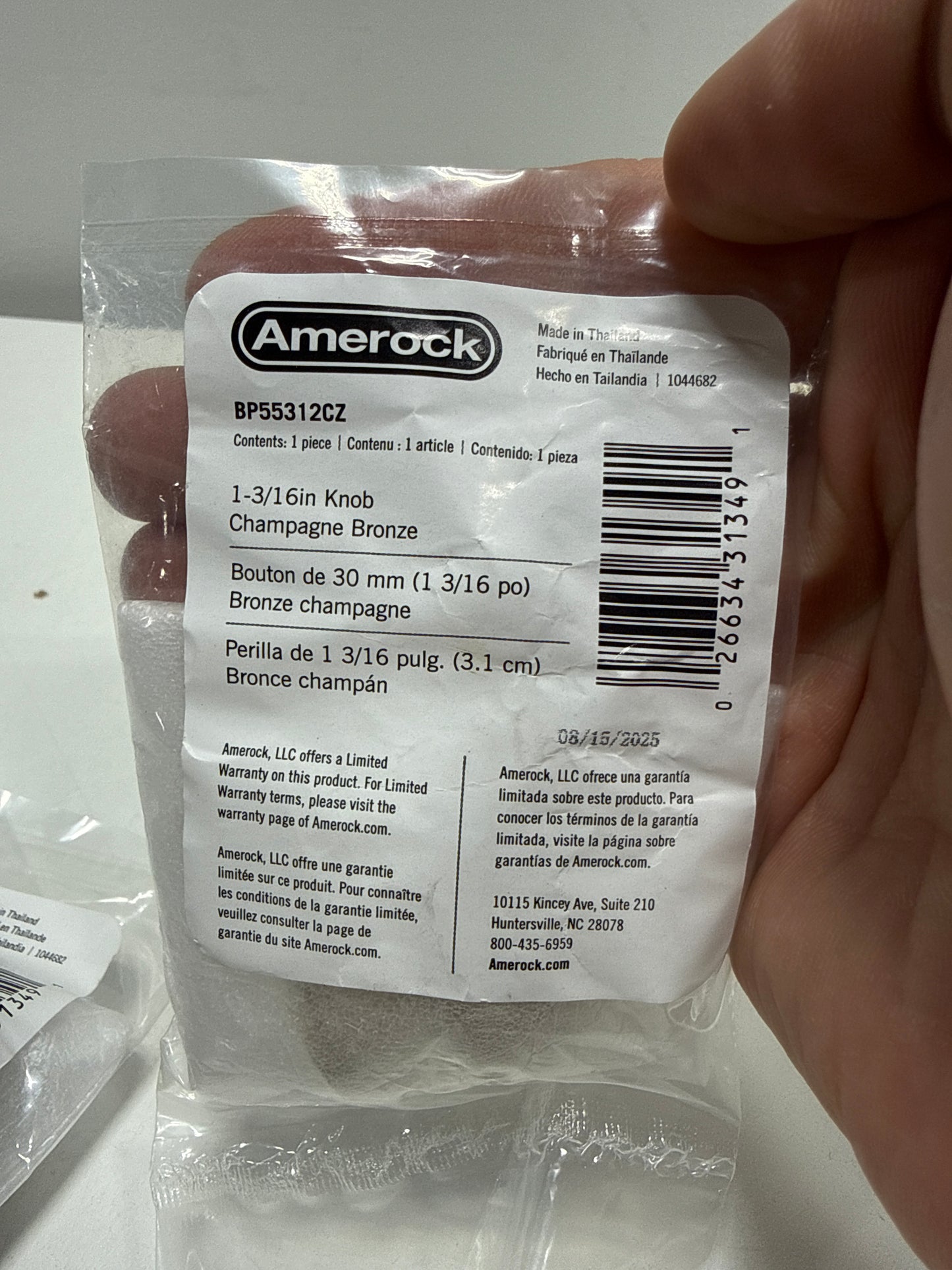 4 x Highland Ridge 1-3/16 in. (30mm) Classic Champagne Bronze Round Cabinet Knob