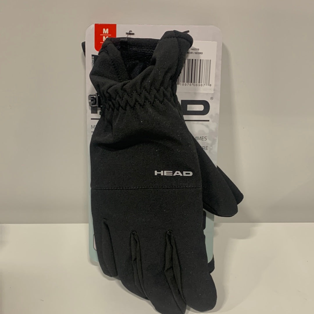 HEAD Men’s Waterproof Hybrid Gloves Black Branzoe Retail Outlet