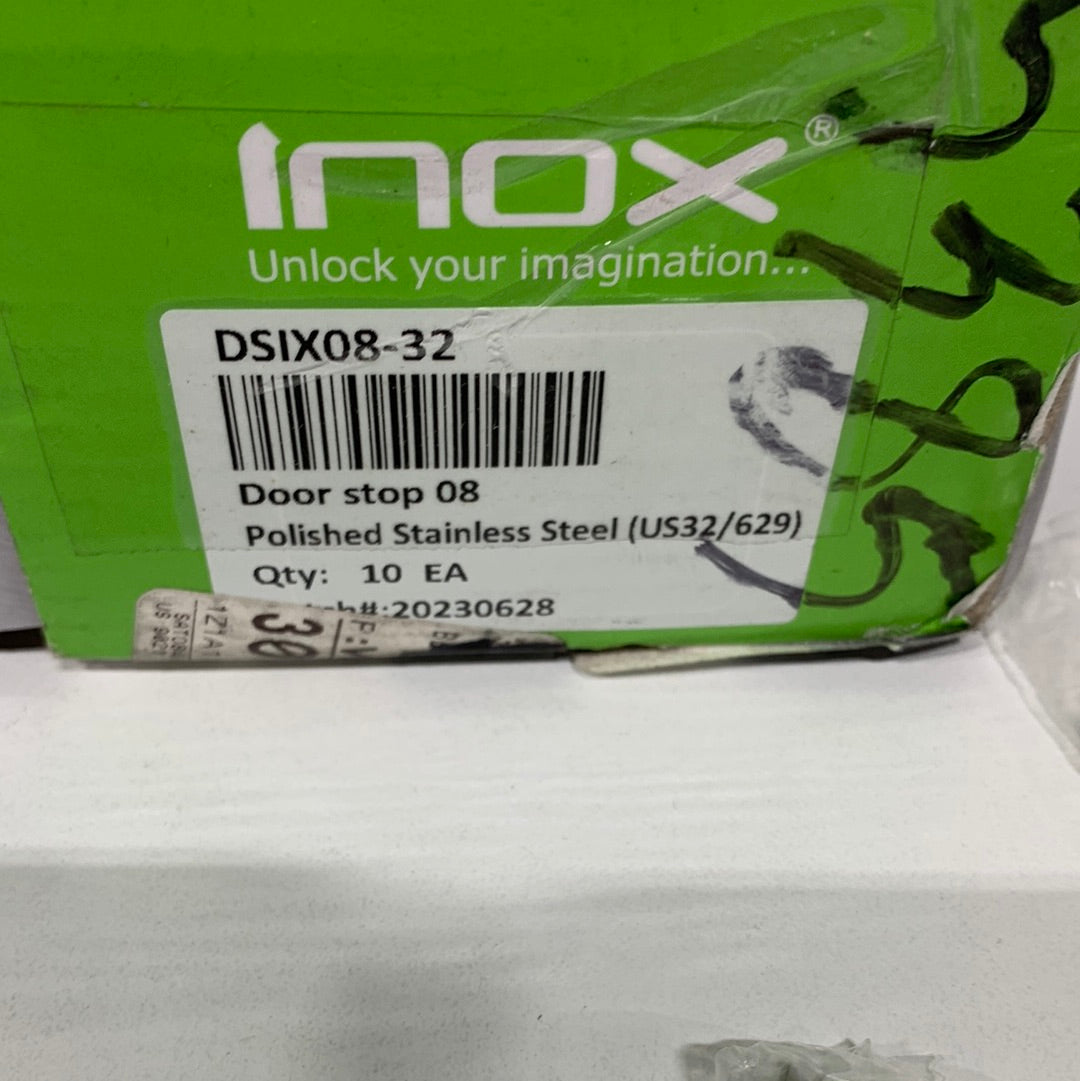 INOX HG Series Stainless Steel 4" x 4" Ball Bearing Square Corner Mortise Door Hinge - Single Hinge