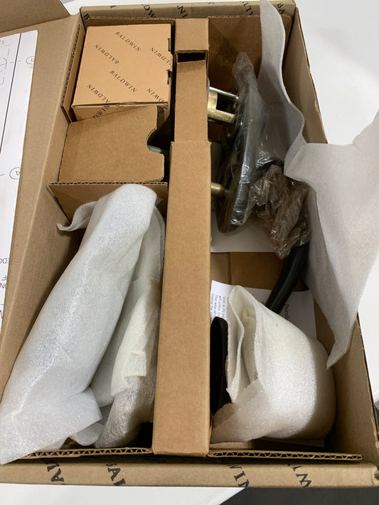 See Desc Baldwin 85345.2FD Landon Two Point Dummy Handleset with Egg Style Interior Knob Oil Rubbed Bronze Door Hardware