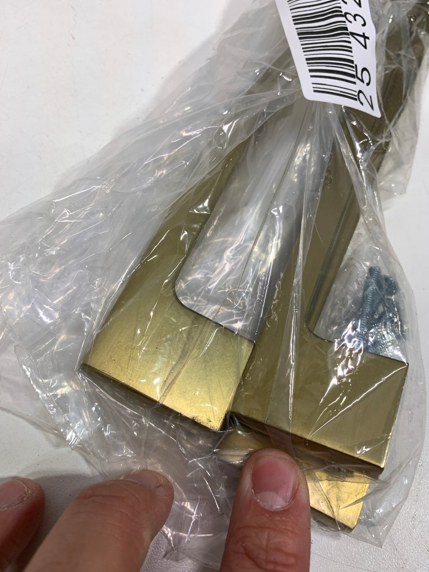 3 - Riva 10-1/16 Inch 256mm Center-to-Center Golden Champagne Cabinet Pull