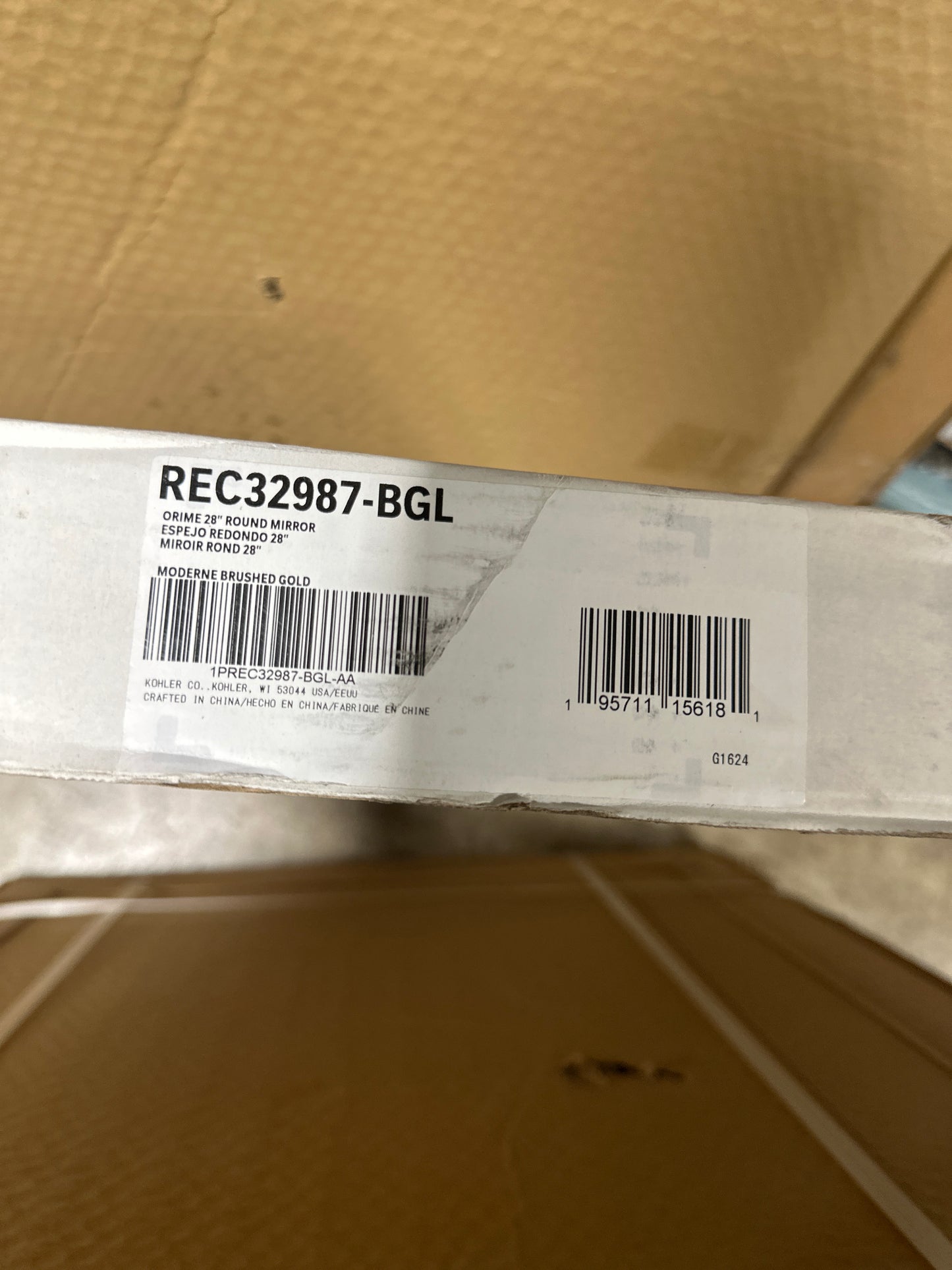 Kohler Orime Essential 28" Round Decorative Mirror