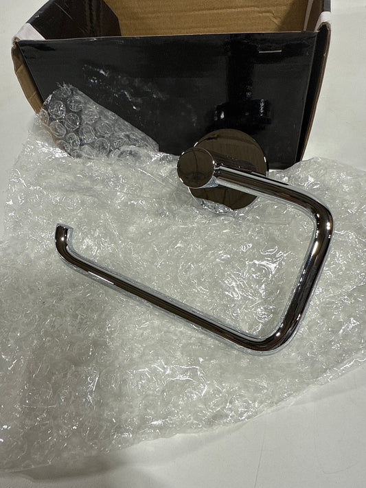 Alno A8366 Contemporary I - Solid Brass Bathroom Single Post C Shape Toilet Paper Holder - Slide on Polished Chrome