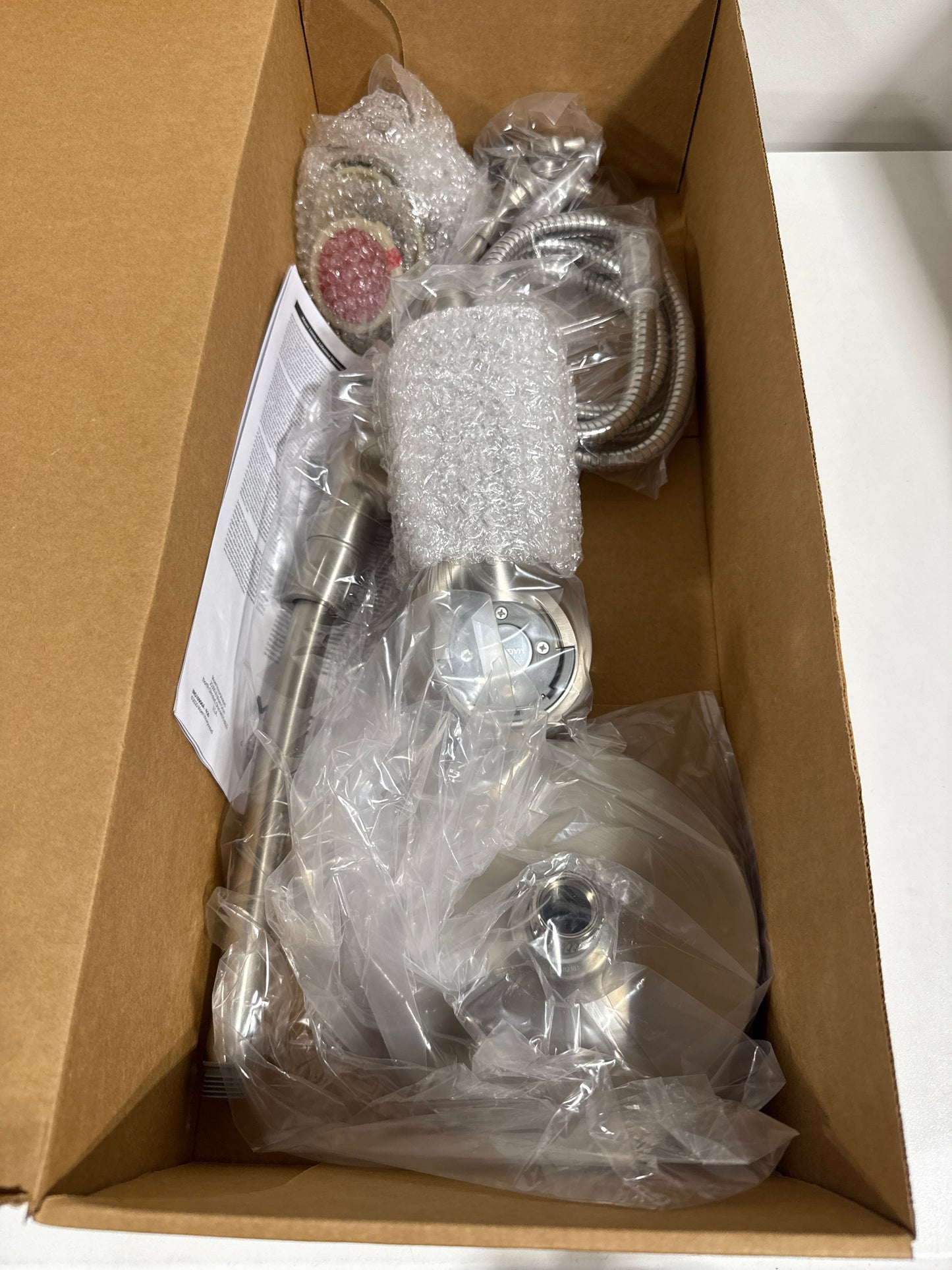 Moen Attract with Magnetix 6-Spray Patterns 6.75 in. Wall Mount Dual Shower Heads with Slidebar in Spot Resist Brushed Nickel