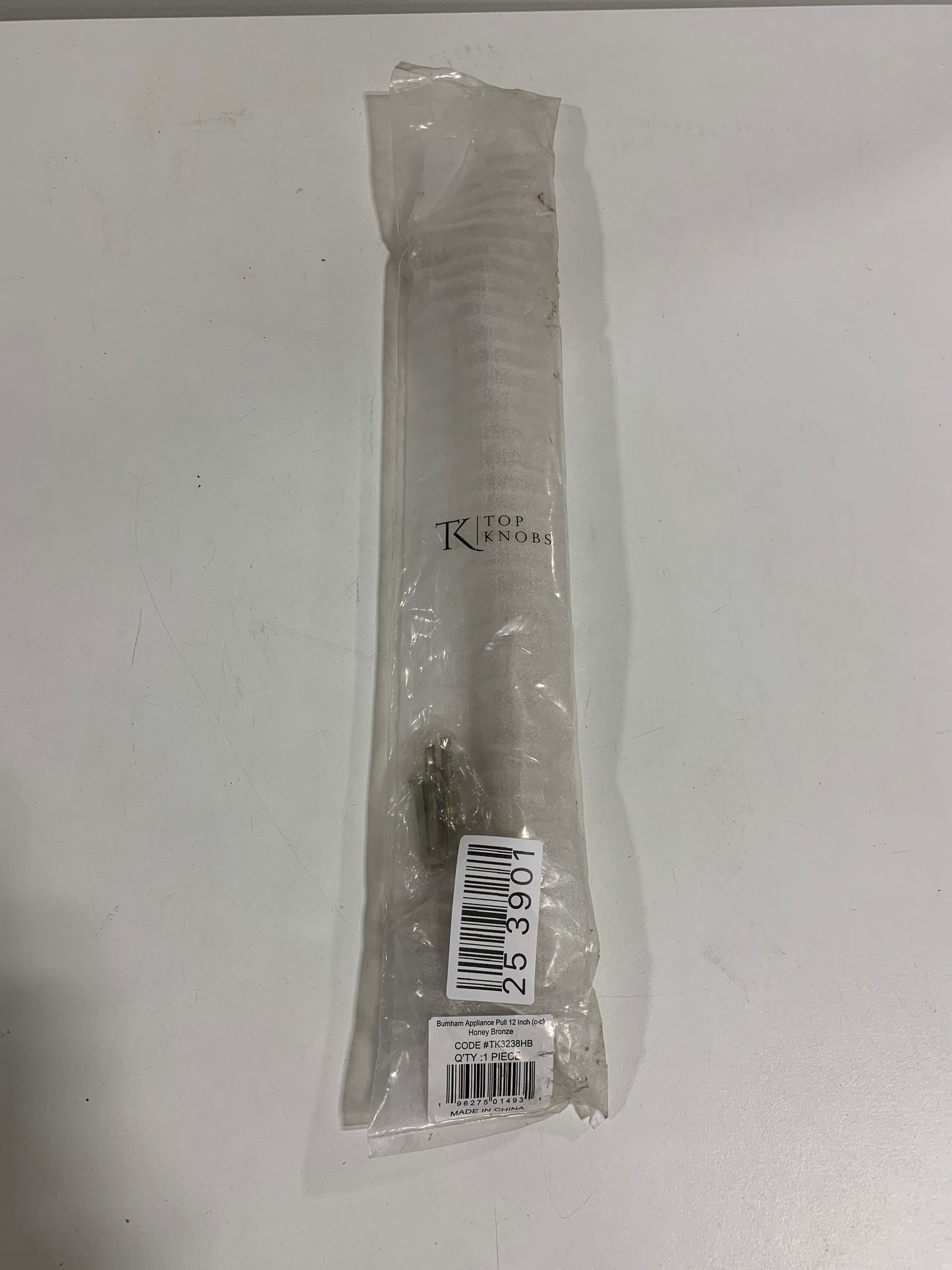 Top Knobs TK3238 Burnham 12 Inch Center to Center Bar Cabinet Pull Honey Bronze Cabinet