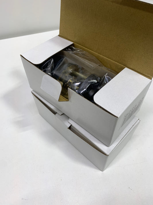 2 Miseno Mlk4080 Tuscora Shaker Passage Door Knob Set - Black