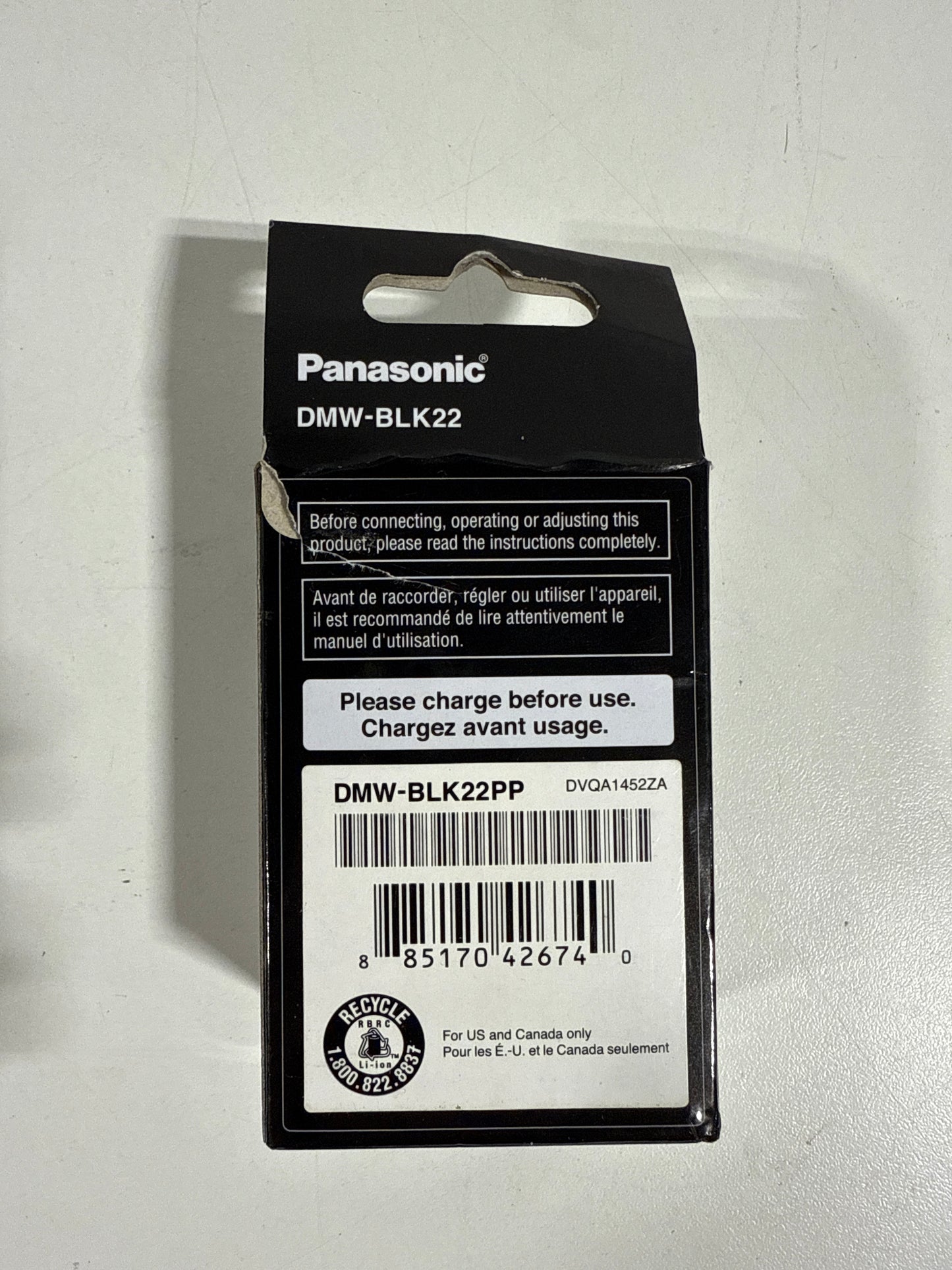 Panasonic DMW-BLK22 7.4V 3050mAh Lithium-ion Battery Pack for LUMIX S5 GH5 G9 GH5s