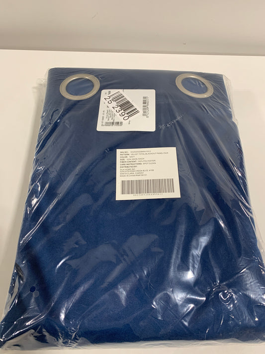 Total Blackout Velvet Window Curtain, 2-pack 84 in. L x 52 in. W (