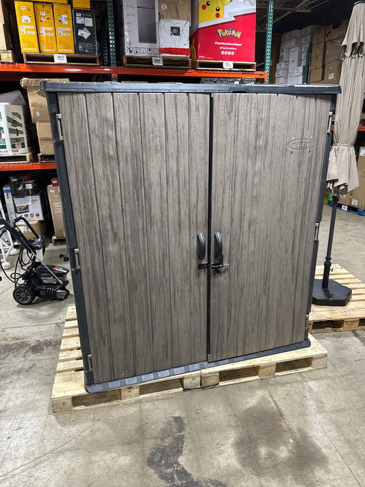 Used Suncast 6' x 4' Vertical Shed Brown