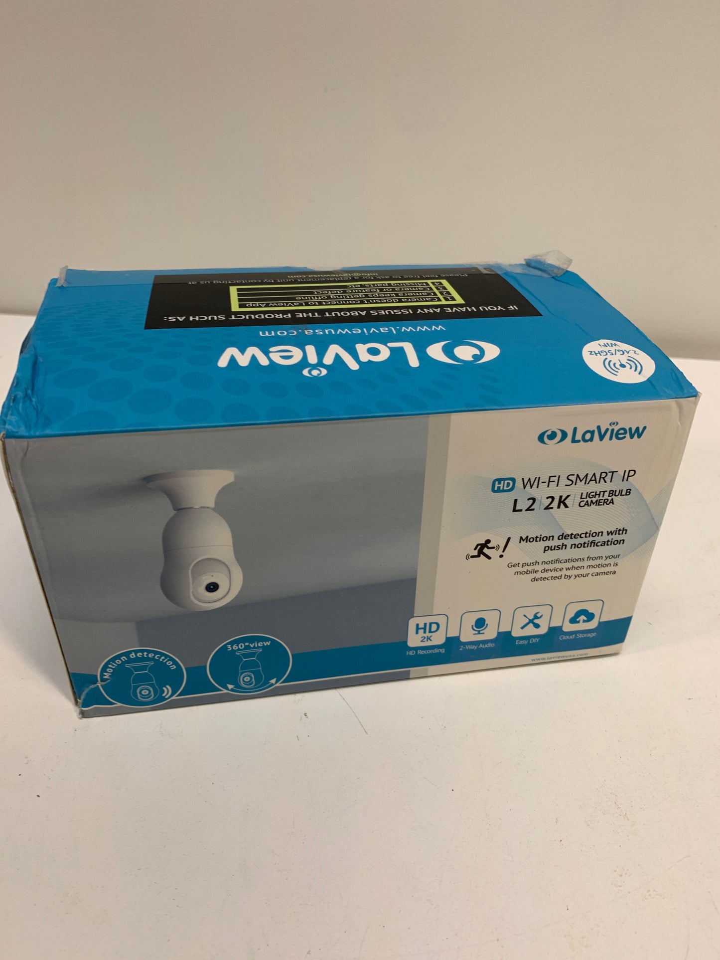 LaView 4MP Bulb Security Camera 5G& 2.4GHz WiFi