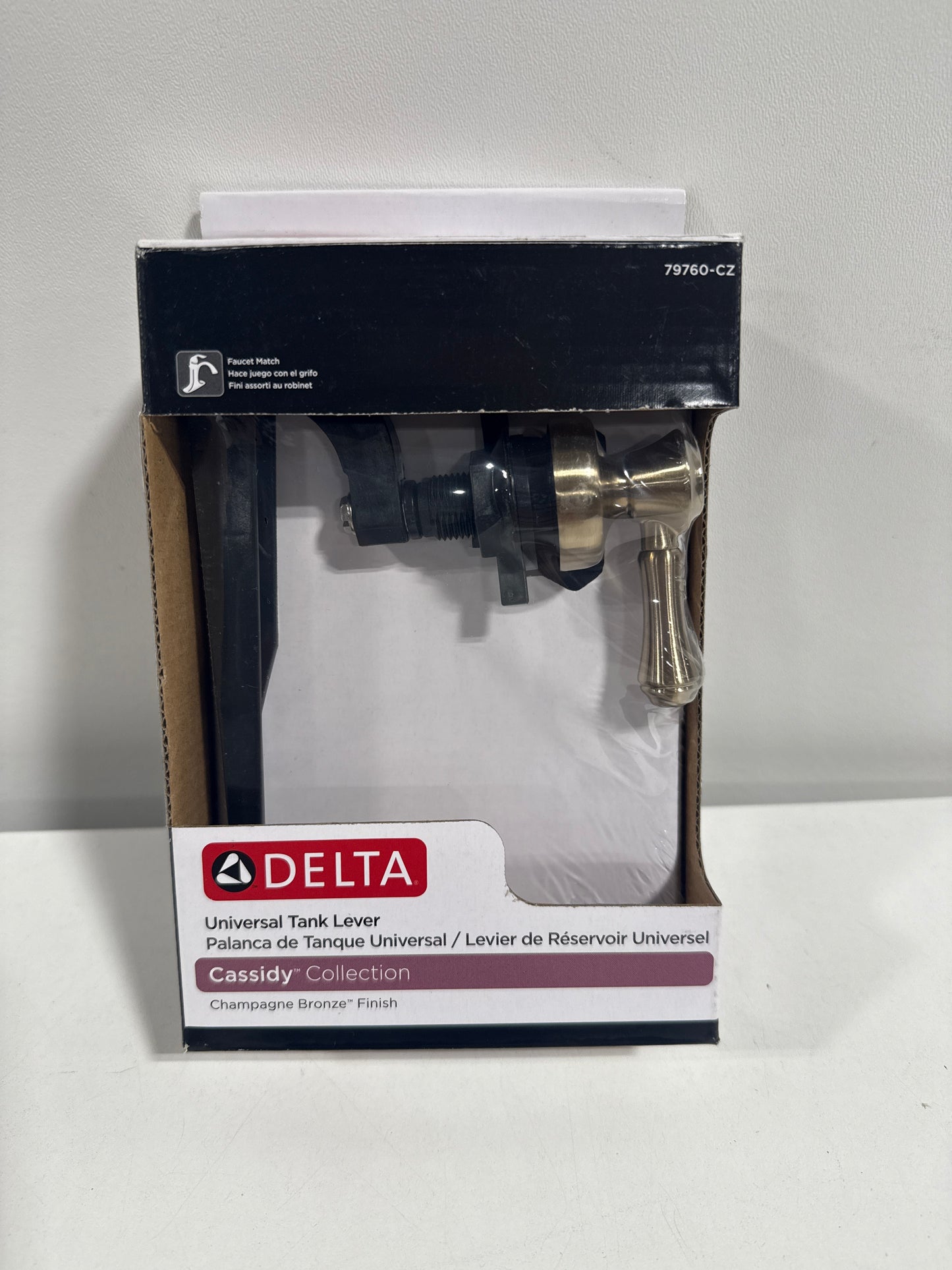 Delta 79760 Cassidy Tank Lever with Standard Handle Champagne Bronze