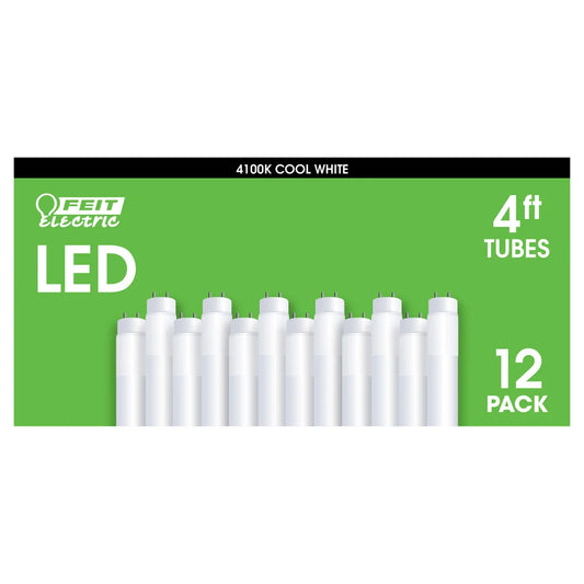 Feit Electric LED 4' Replacement Glass Tubes, 11-pack