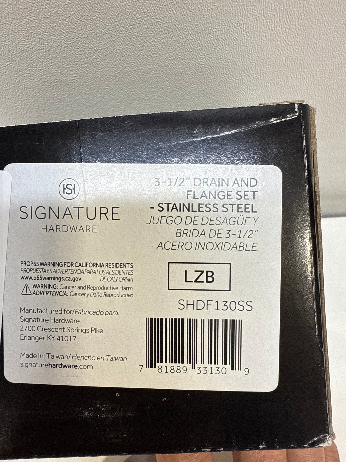 Signature Hardware 949204 3-1/2" Garbage Disposal Flange with Basket Strainer
