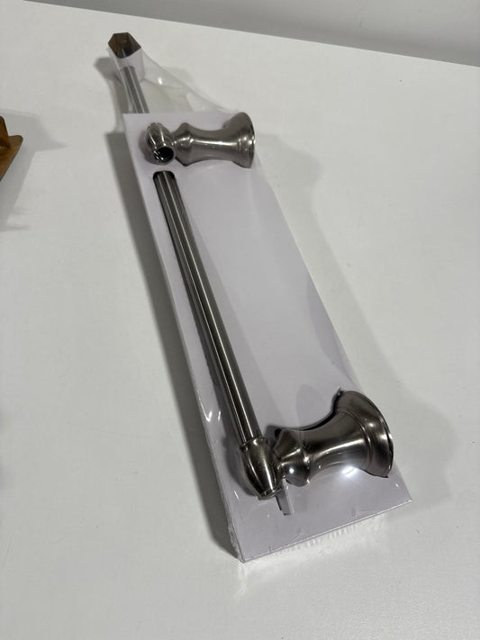 Beasley 18 in. Wall Mounted Towel Bar in Brushed Nickel