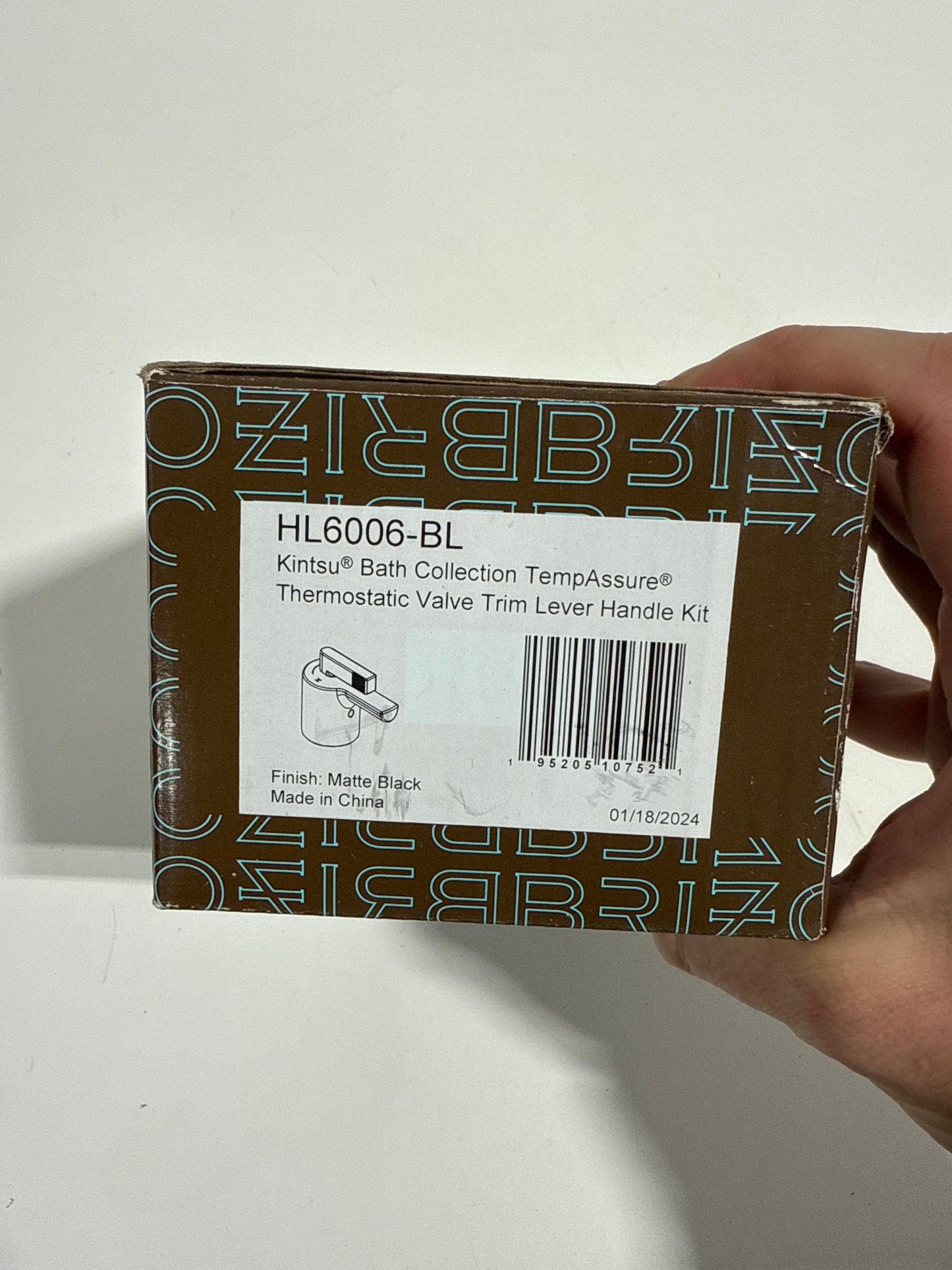 Brizo HL6006 Kintsu Thermostatic Lever Handle Only - Less Trim Matte Black