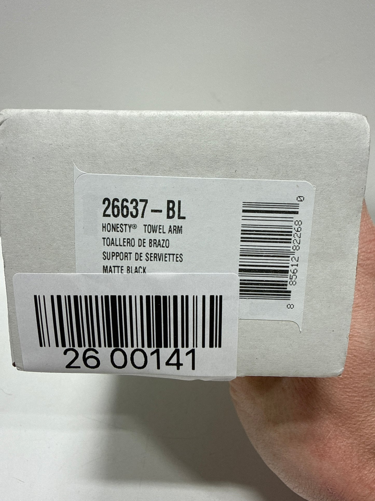 KOHLER Honesty 9.69 in. Wall Mounted Towel Bar in Matte Black