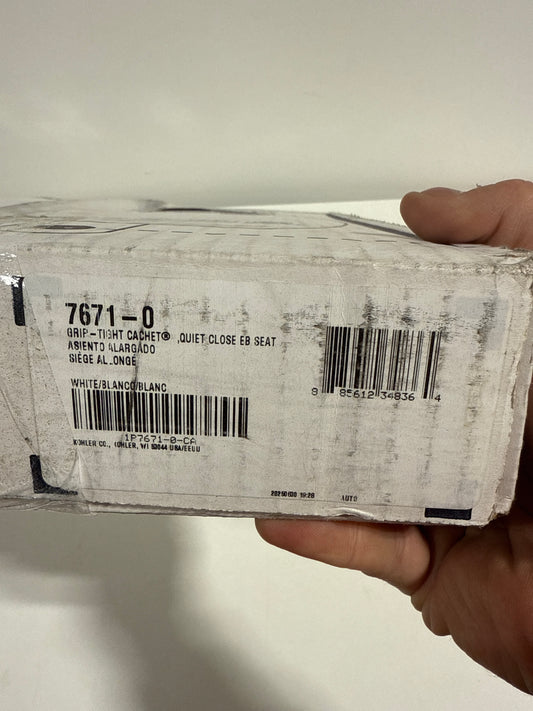 KOHLER K-7671 Cachet Quiet-Close Elongated Toilet Seat