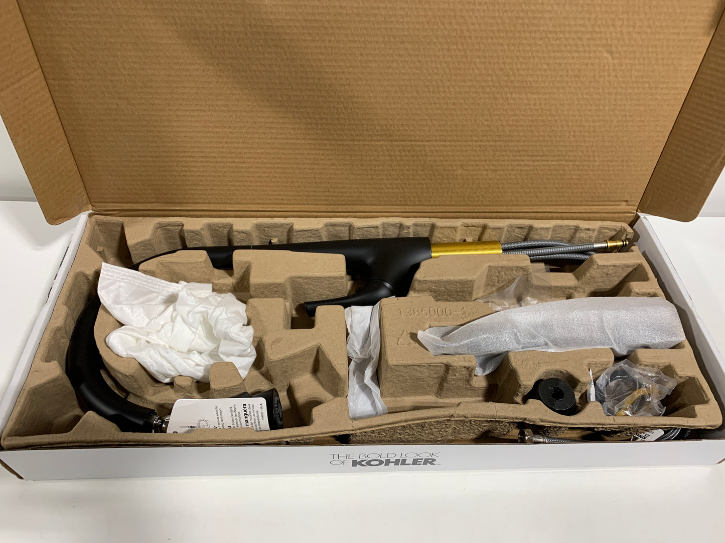 Kohler Bevin Matte Black Pull Down Kitchen Faucet