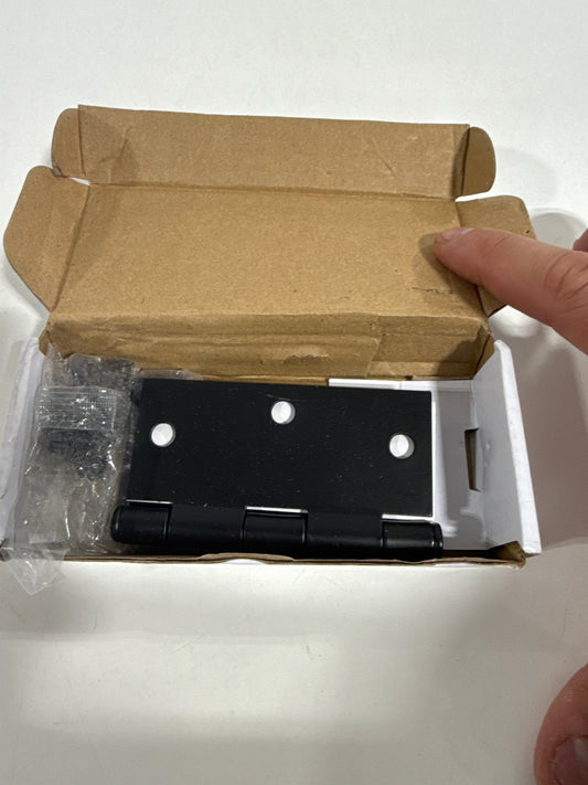 3 x Emtek Plain Bearing Square Corner Hinge Black - Pair 9101319 Us19