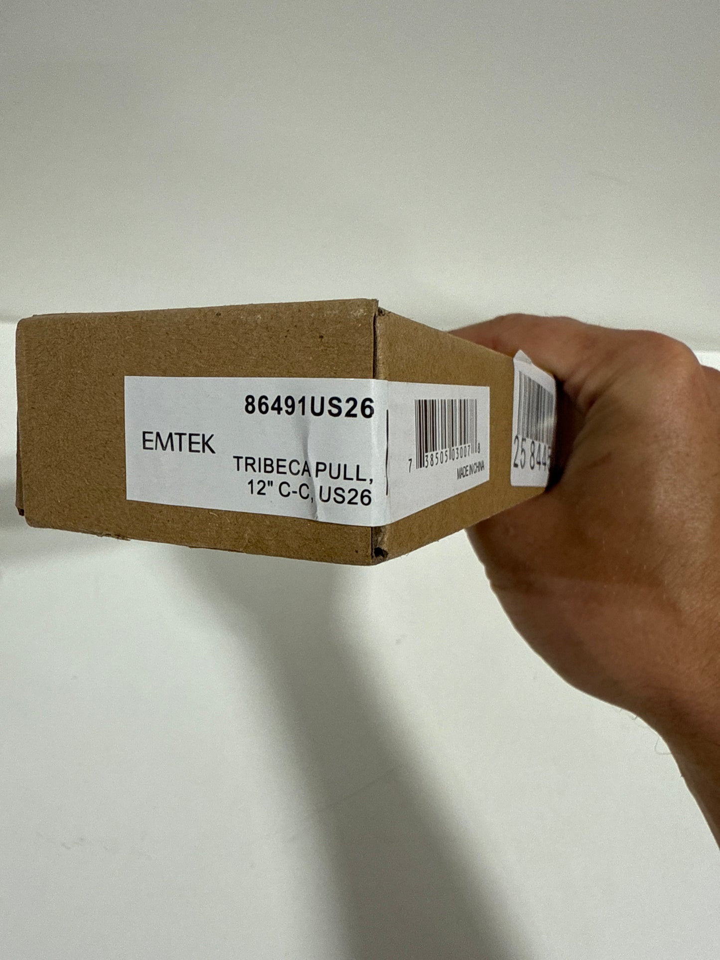 Emtek 86491 Tribeca 12 Center to Center Bar Cabinet Pull