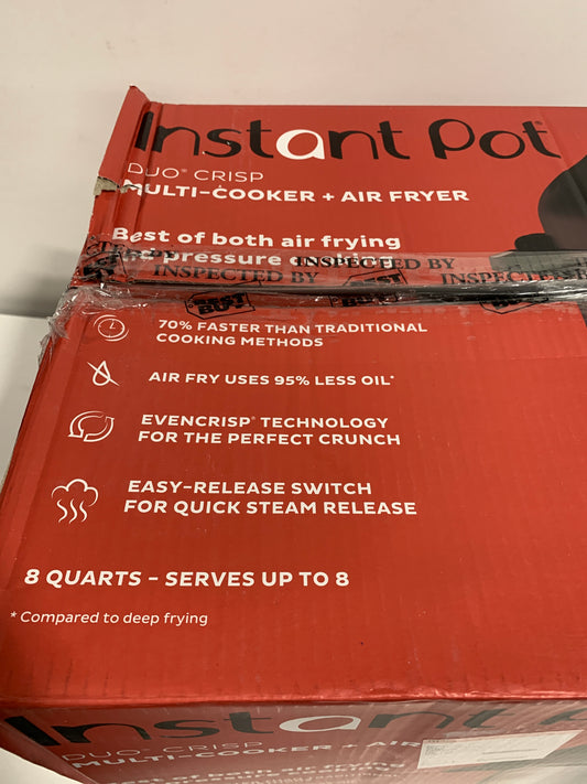 Instant Pot - 8 Quart Duo Crisp 11-in-1 Electric Pressure Cooker with Air Fryer - Stainless Steel/Silver