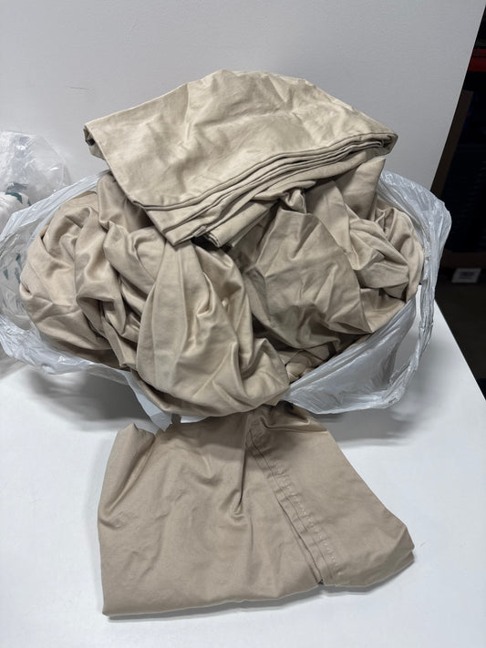 Full Solid Performance 400 Thread Count Sheet Set True Khaki - Thresholdโข: Cotton Sateen, Includes 2 Pillowcases & Fitted Sheet