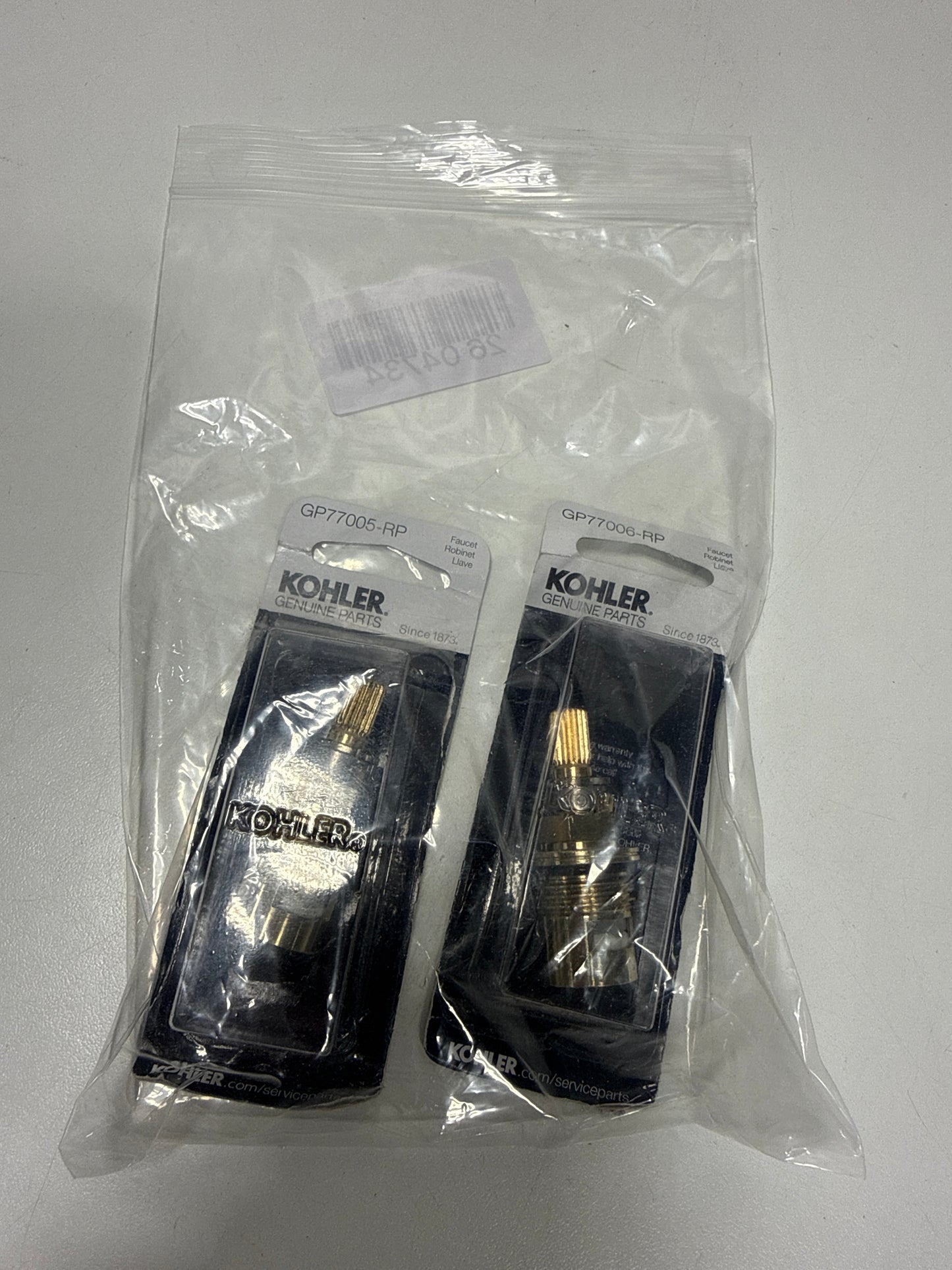 Kohler K-GP77005-RP & GP77006-RP Parts