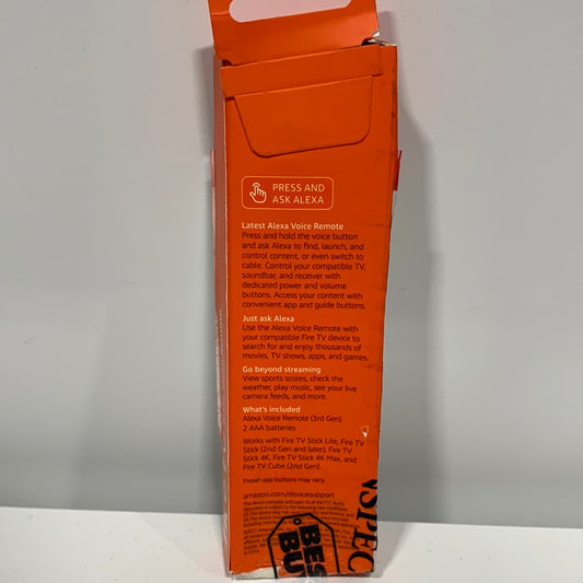 Amazon Alexa Voice Remote (3rd Gen) with TV Controls Black