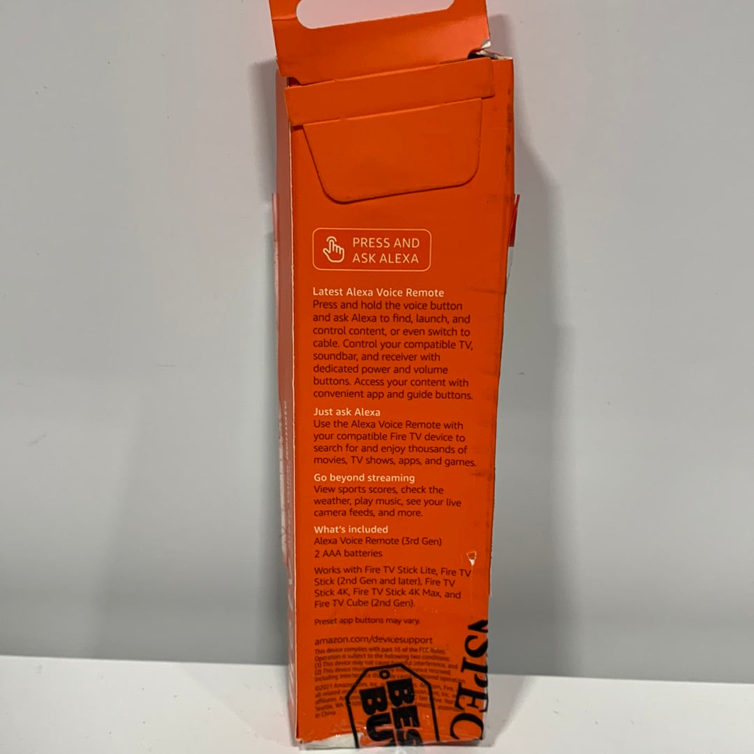 Amazon Alexa Voice Remote (3rd Gen) with TV Controls Black