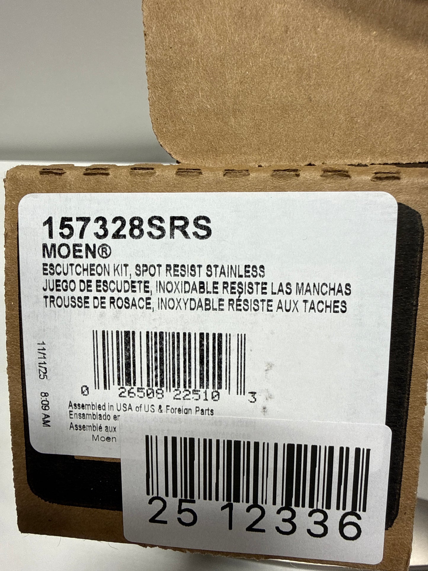 Moen Escutcheon - Spot Resist Stainless