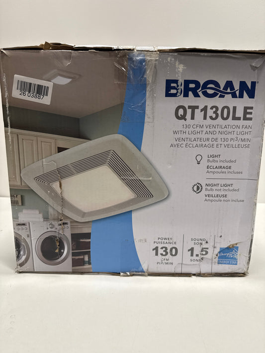 Broan QT130LE - Exhaust Fans Ventilation
