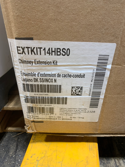 Whirlpool - Chimney Extension Kit for KitchenAid KVWB600DBS and KVWB600HBS Hoods - Black Stainless Steel