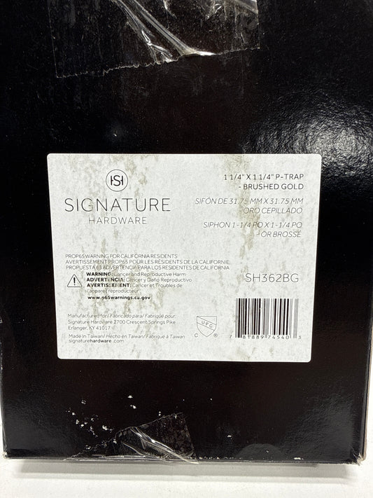 Signature Hardware 477101 1-1/4" P-Trap with High Box Flange