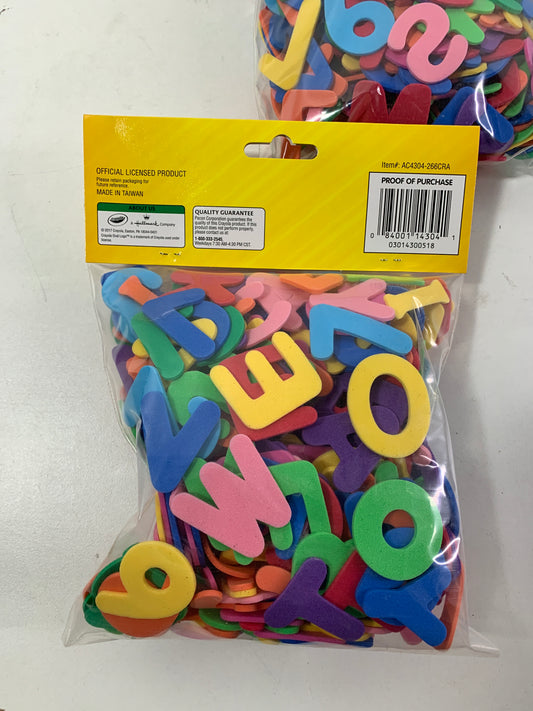 Set of 6 - Crayola WonderFoam Craft Tubs 266-Count